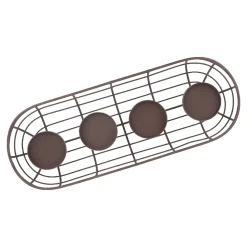New NANU-NANA Adventskranz Rustik, Blockkerzen/braun Matt, 50 Cm