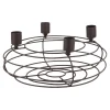 Discount NANU-NANA Adventskranz Rustik, Stabkerzen/braun Matt, 25 Cm