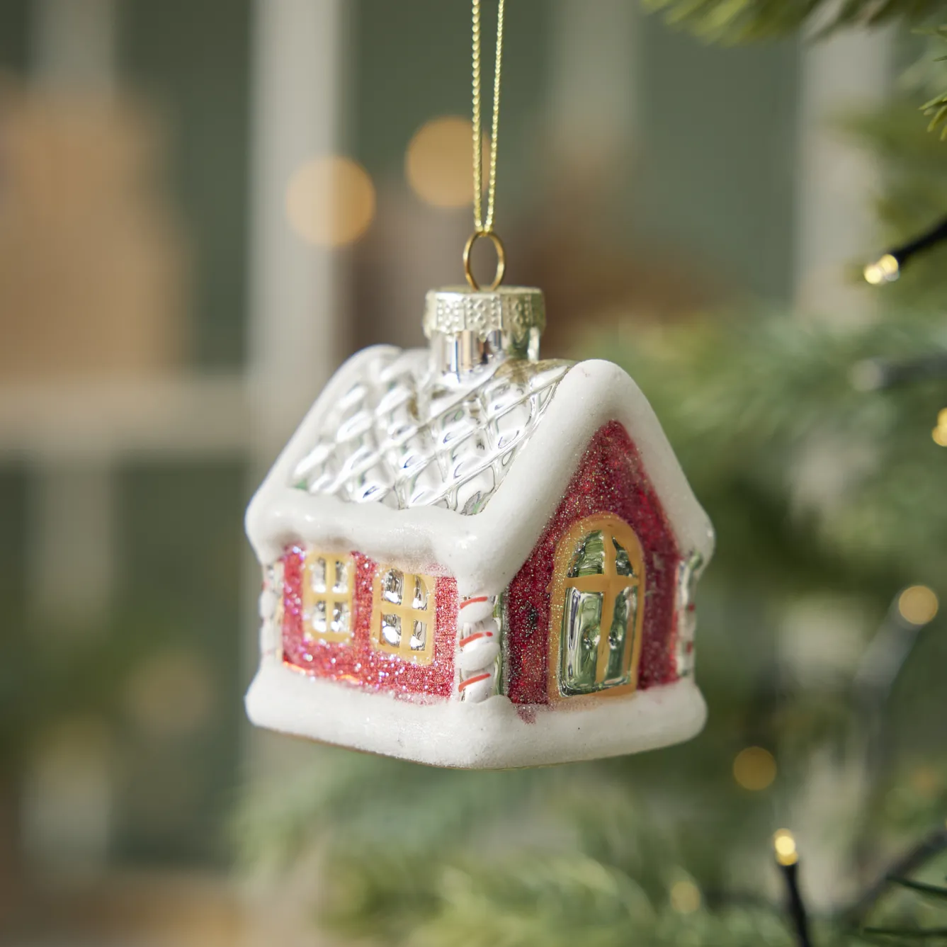 Outlet NANU-NANA Anhänger Fancy, Bunt, Haus/Schnee, 7 Cm