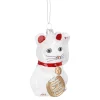 Fashion NANU-NANA Anhänger Fancy, Bunt, Winkekatze/weiß, 10 Cm
