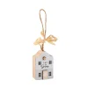 Online NANU-NANA Anhänger Haus Mit Spruch, Weiß, 6 Cm