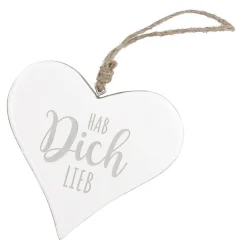 Sale NANU-NANA Anhänger Herz, Hab Dich Lieb/weiß, 14.5 Cm