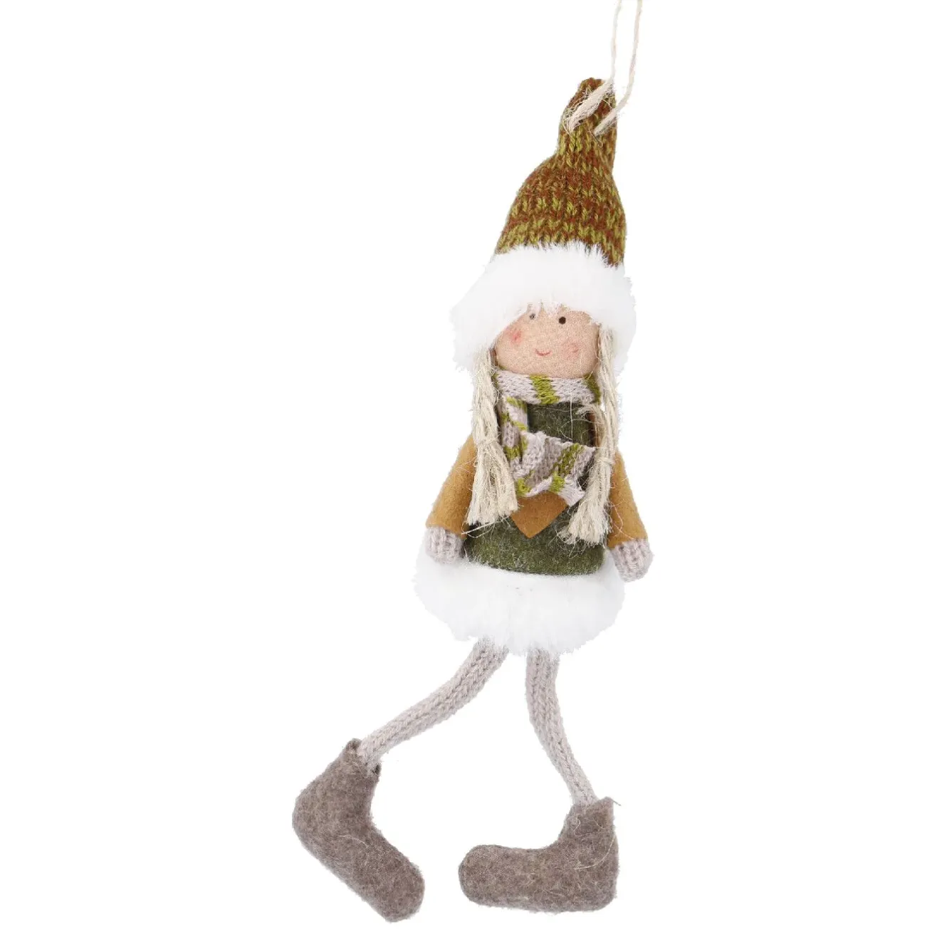 Online NANU-NANA Anhänger Mädchen, Hut/rot/braun, 16 Cm