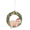 Fashion NANU-NANA Anhänger Tier In Kranz, Schwein, 8.5 X 9.5 Cm