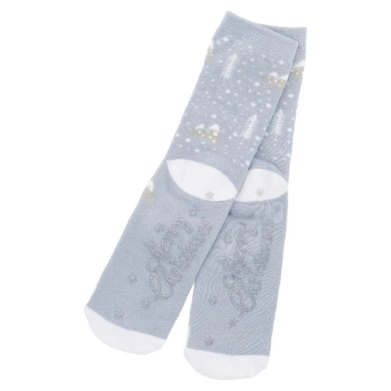 Sale NANU-NANA Anti-Rutschsocken Xmas, Eisbär Hellblau, Größe 36 - 41