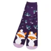 Sale NANU-NANA Anti-Rutschsocken Xmas, Fuchs Lila , Größe 36 - 41