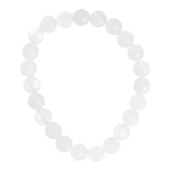 New NANU-NANA Armband Edelstein-Energie, Rockquarz/weiß