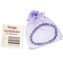 Fashion NANU-NANA Armband Edelstein-Energie, Amethyst/lila