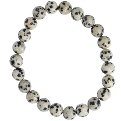 Clearance NANU-NANA Armband Edelstein-Energie, Dalmatinerstein/grau/schwarz