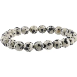 Clearance NANU-NANA Armband Edelstein-Energie, Dalmatinerstein/grau/schwarz