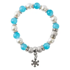 Best NANU-NANA Armband Weihnachten, Schneeflocke, Blau/silber
