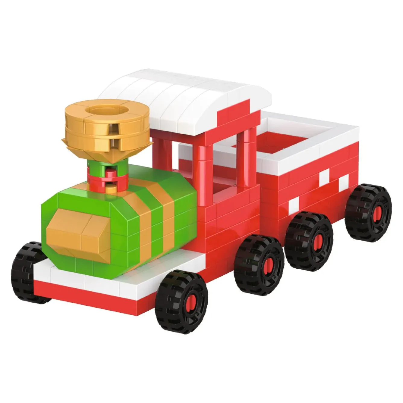 New NANU-NANA Bausteine-Set 3D, Xmas/Zug, Klein