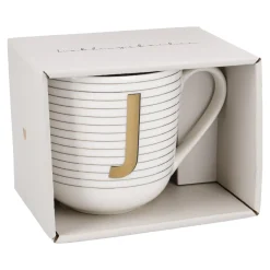 Discount NANU-NANA Becher Buchstabe/Streifen, J, 450 Ml