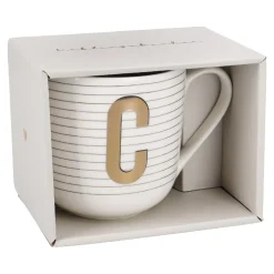 Hot NANU-NANA Becher Buchstabe/Streifen, C, 450 Ml