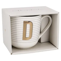 Outlet NANU-NANA Becher Buchstabe/Streifen, D, 450 Ml
