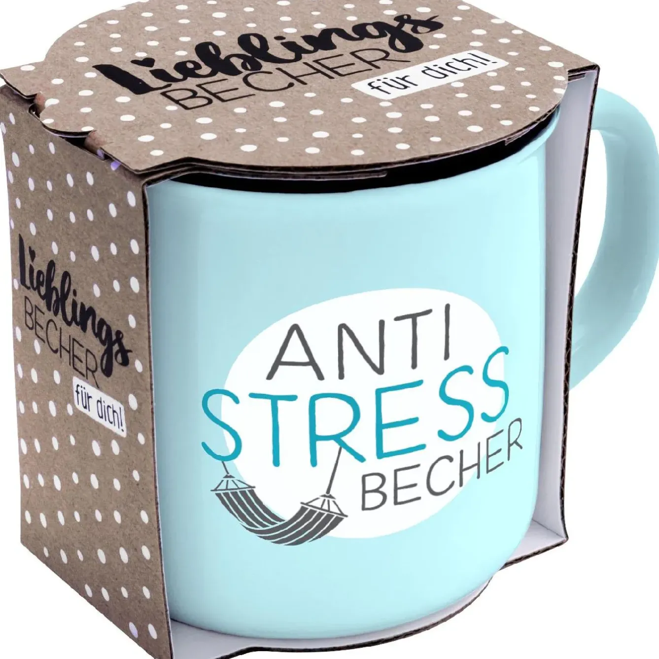 Sale NANU-NANA Becher Emaille-Optik, Anti-Stress, 350 Ml