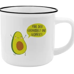 Sale NANU-NANA Becher Emaille-Optik, Avocado, 350 Ml
