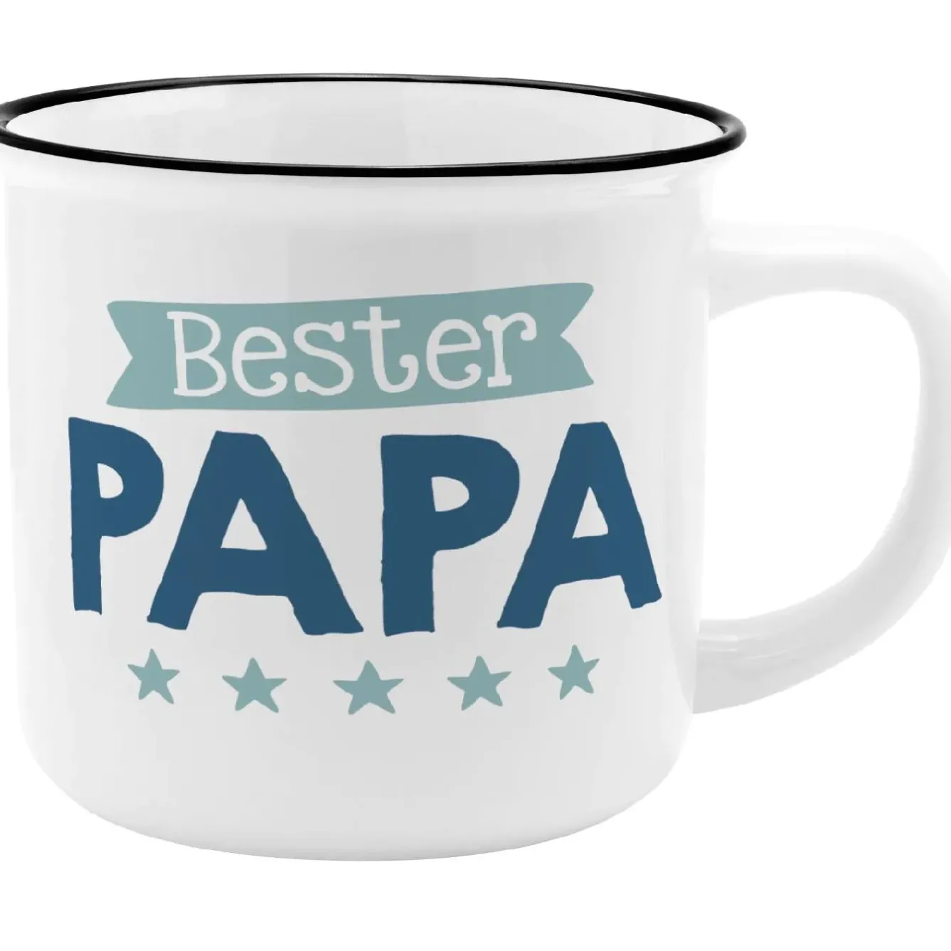 New NANU-NANA Becher Emaille-Optik, Papa, 350 Ml
