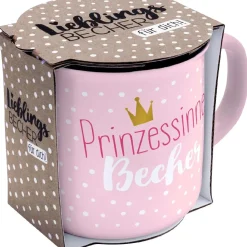 New NANU-NANA Becher Emaille-Optik, Prinzessin, 350 Ml