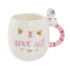 Fashion NANU-NANA Becher I Love Cats, 450 Ml