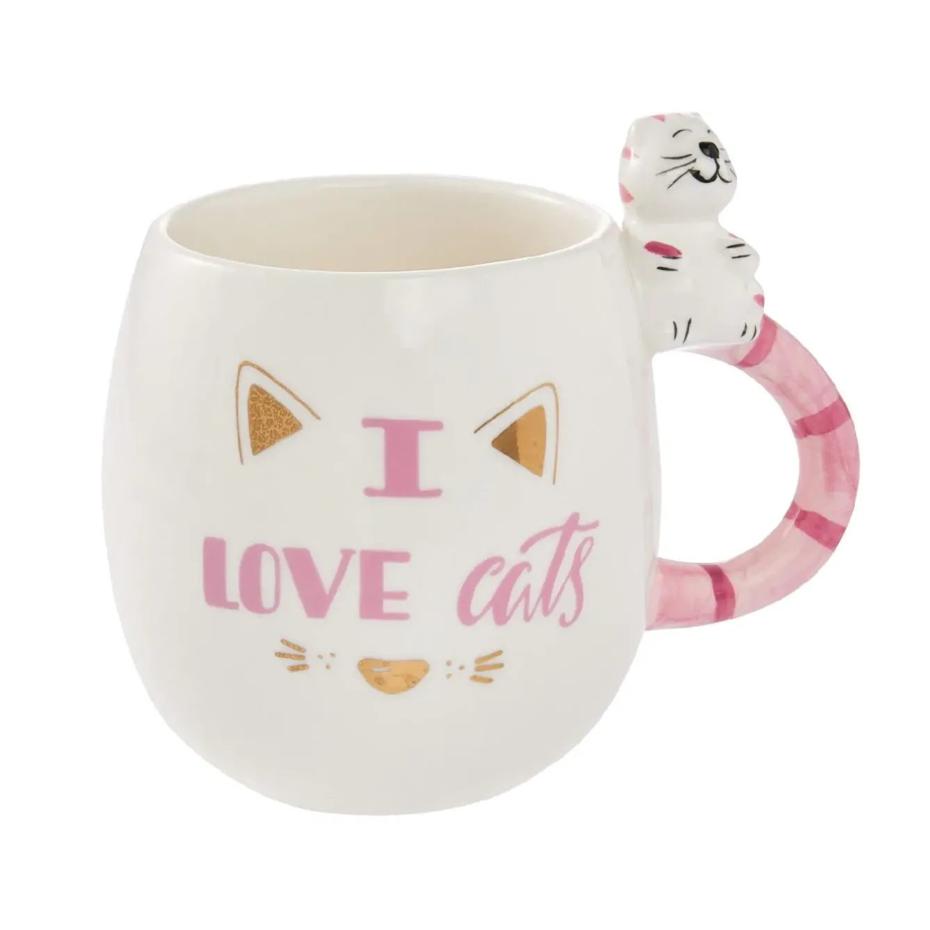 Fashion NANU-NANA Becher I Love Cats, 450 Ml