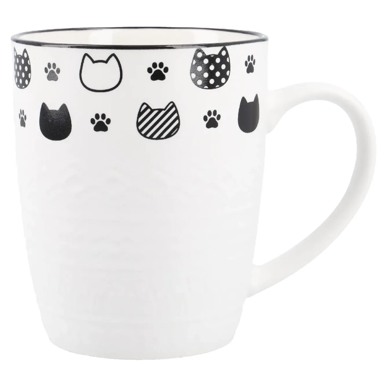 Best NANU-NANA Becher Katzenrelief, Köpfe, 380 Ml