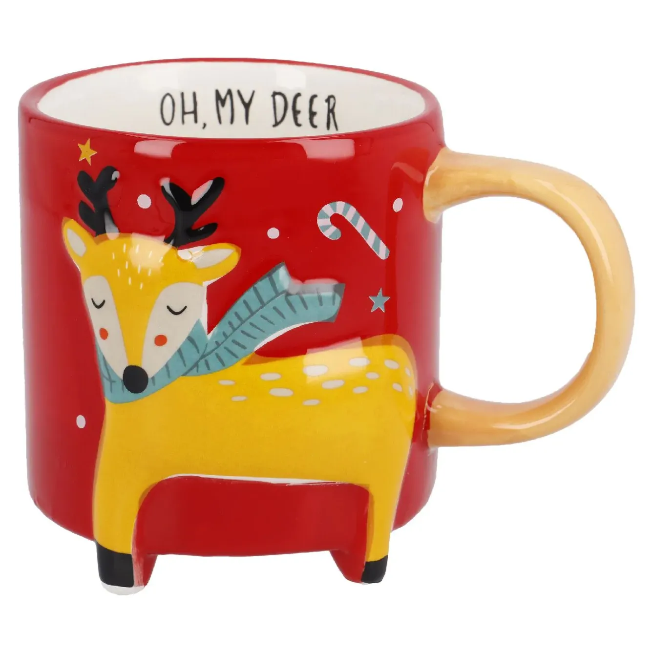 Clearance NANU-NANA Becher Xmas/Tierfuß, Rentier, 480 Ml