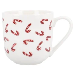 Clearance NANU-NANA Becher Zuckerstangen, Weiß/rot, 450 Ml