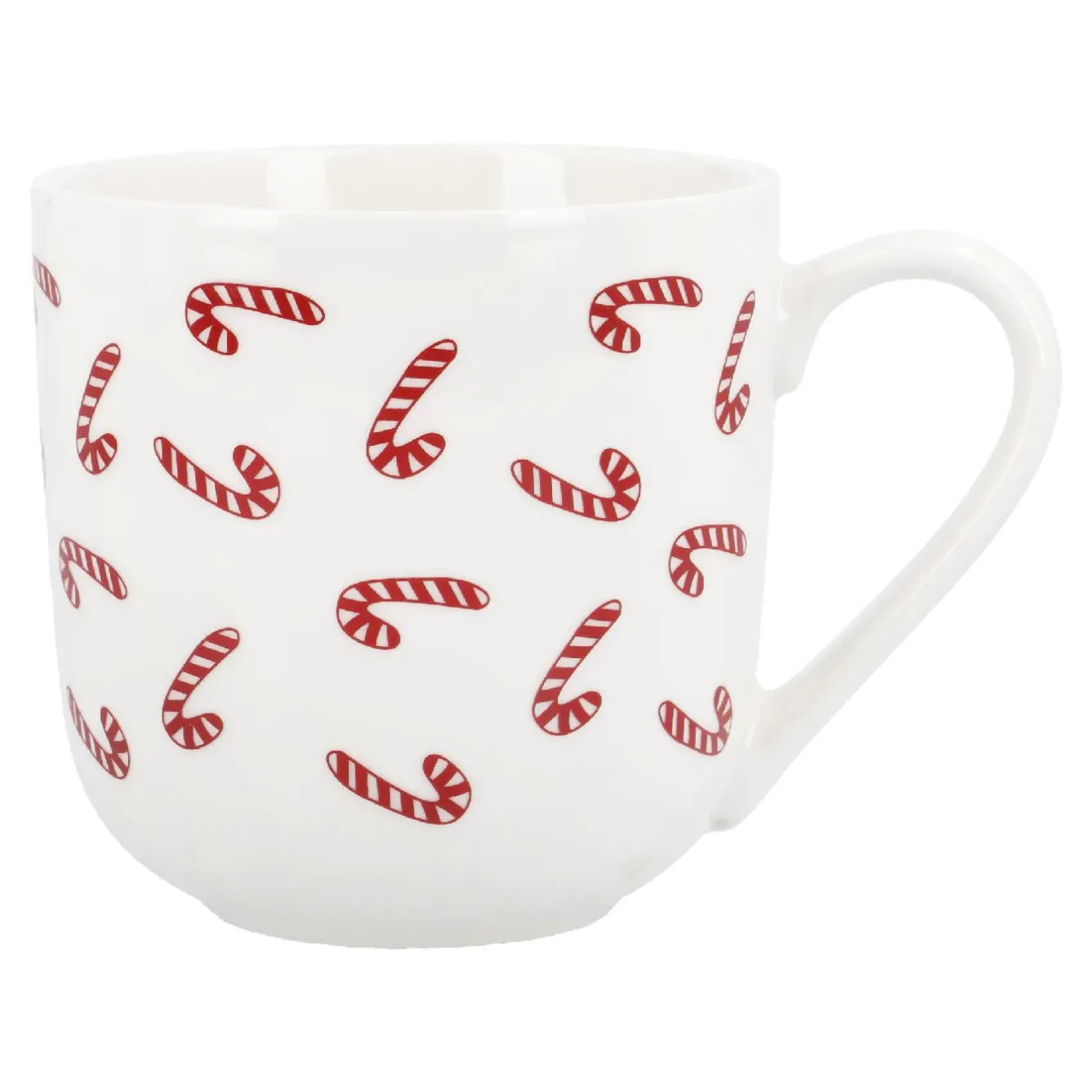 Clearance NANU-NANA Becher Zuckerstangen, Weiß/rot, 450 Ml