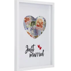 Clearance NANU-NANA Bilderrahmen Geldgeschenk, Just Married, 20 X 30 Cm
