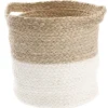 Hot NANU-NANA Dekokorb Mit Griff, Natur/weiß, 22 X 23 Cm
