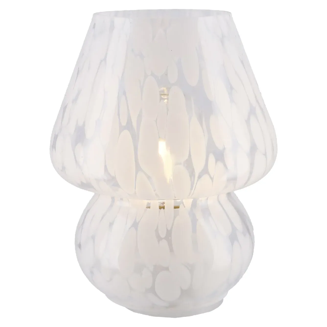 Clearance NANU-NANA Deko-Lampe Sprenkel, Weiß, 18.5 Cm