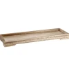 New NANU-NANA Dekoschale Holz, Natur, 38 X 13 X 3 Cm