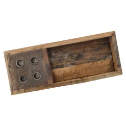 Discount NANU-NANA Dekoschale Mit 4 Stabkerzenhaltern, Natur, 45 Cm