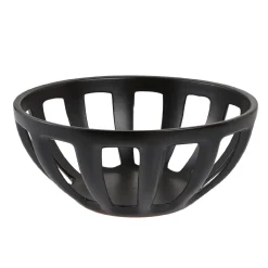 Hot NANU-NANA Deko-Schale Streben, Schwarz-matt, 27 Cm