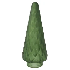 Discount NANU-NANA Deko-Tanne Glas, Schmal/dunkelgrün/matt, 20 Cm