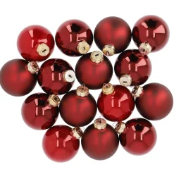 Best NANU-NANA 15er Glaskugeln 6 Cm, Rot