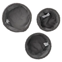Clearance NANU-NANA 3er Set Dekokorb, Dunkelgrau
