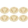 Hot NANU-NANA 6er Set Dekoteller, 33 Cm, Gold