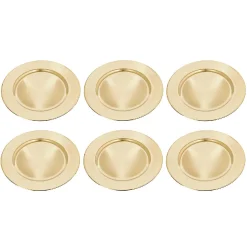 Hot NANU-NANA 6er Set Dekoteller, 33 Cm, Gold