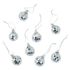 Online NANU-NANA 8er Set Discokugel, Silber, 3 Cm