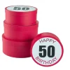 New NANU-NANA 4er Set Geschenkkarton Geburtstag/50, Rund