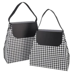 Hot NANU-NANA 2er Set Geschenkkarton Handtasche, Schwarz/weiß