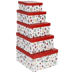 Best NANU-NANA 5er Set Geschenkkarton Motiv, Weiß