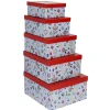 Fashion NANU-NANA 5er Set Geschenkkarton Motiv, Blau