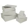 Discount NANU-NANA 6er Set Geschenkkarton Uni, Hellgrau