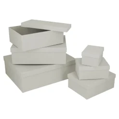 Discount NANU-NANA 6er Set Geschenkkarton Uni, Hellgrau