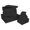 Clearance NANU-NANA 6er Set Geschenkkarton Uni, Schwarz