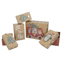 Best NANU-NANA 5er Set Geschenkkarton Xmas-Motiv