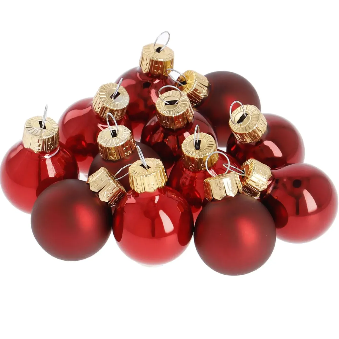 Clearance NANU-NANA 12er Set Glaskugeln 2,5 Cm, Rot